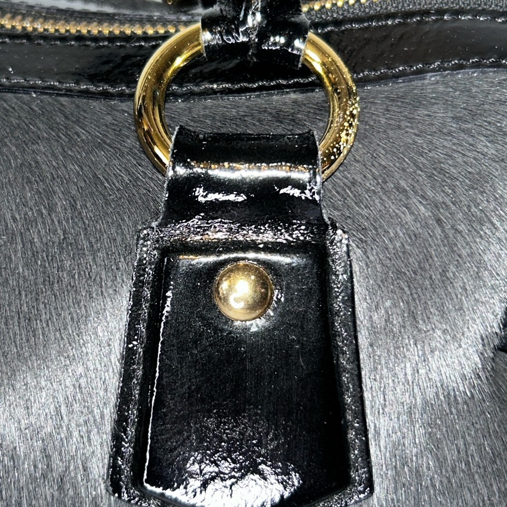 Euc Calvacanti calf hair patent leather satchel bag - Picture 5 of 11